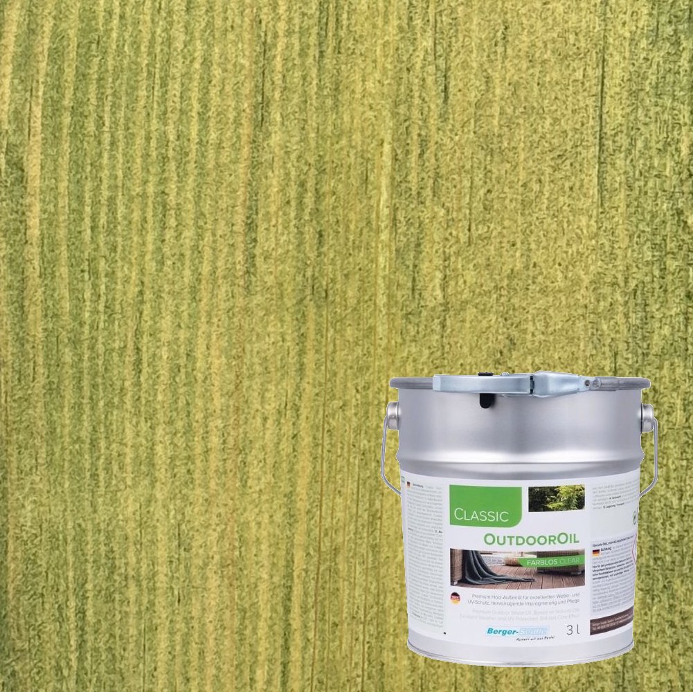 Масло для дерева Berger-Seidle OutdoorOil цвет Olive Green / Olivgrun полуматовое 3 л